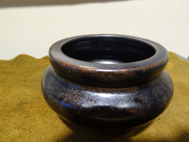 仿古釉素天目香炉