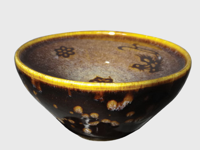 菩提花凤纹茶碗