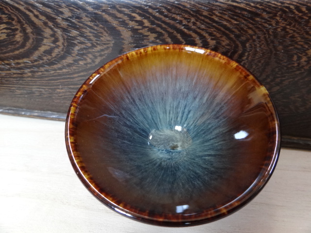 蓝兔毫小斗笠盏