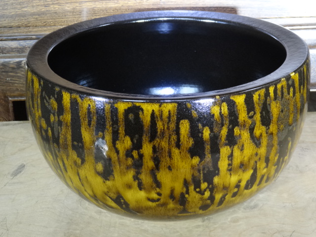 仿古亚光虎皮斑纹金鱼缸